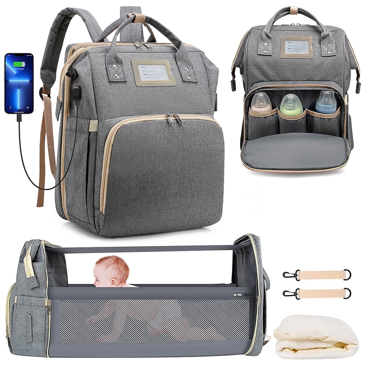 Large Capacity Diaper Bag Backpack